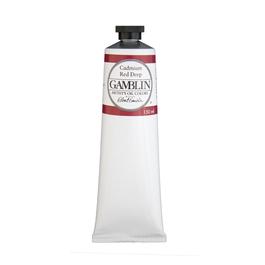 Gamblin Artists' Oil Colour - Tube of 150 ML - Cadmium Red Deep (160)