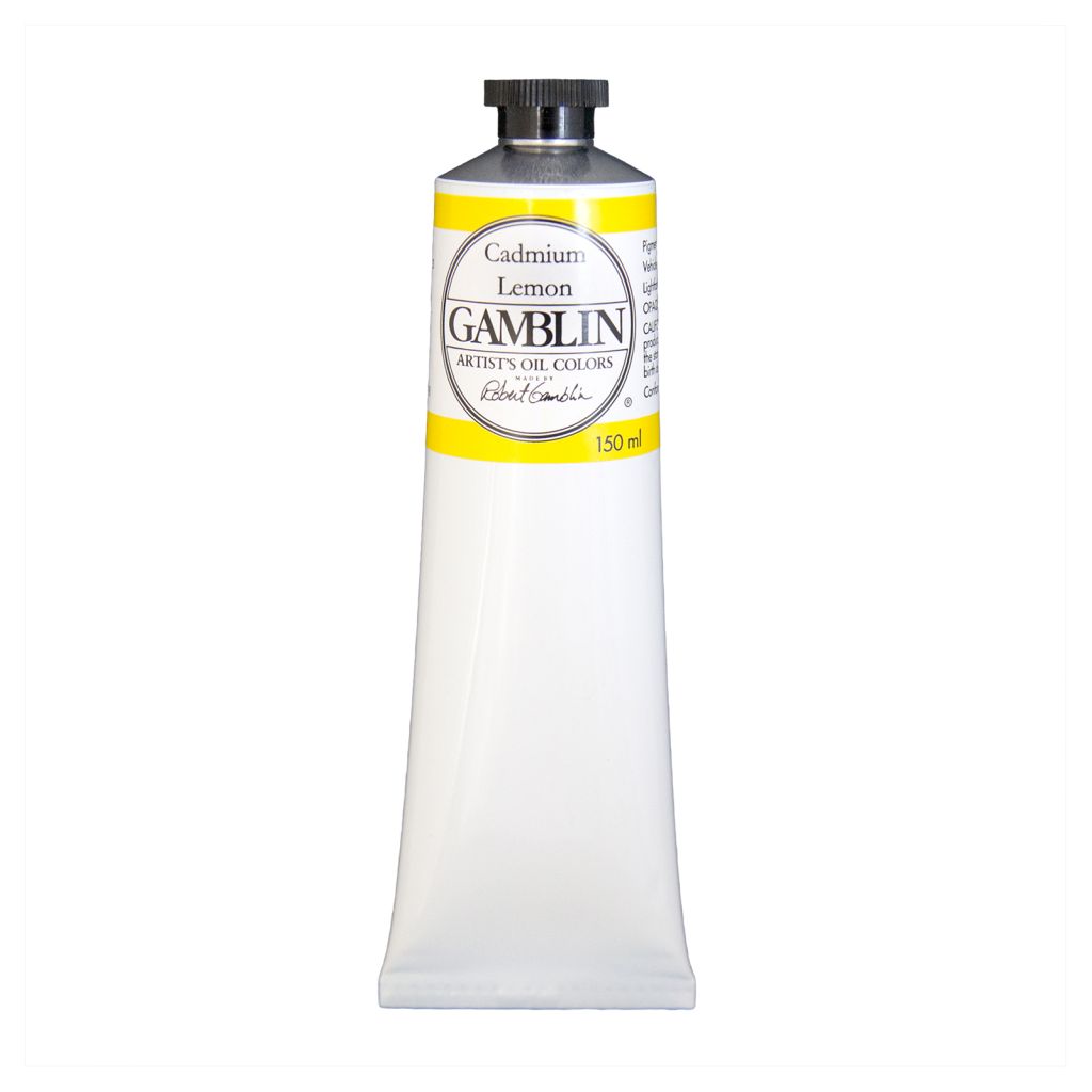 Gamblin Artists' Oil Colour - Tube of 150 ML - Cadmium Lemon (165)