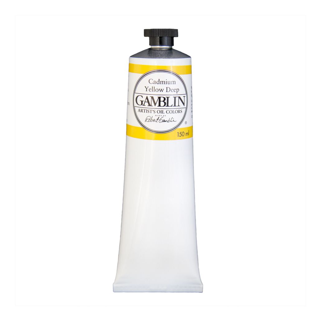 Gamblin Artists' Oil Colour - Tube of 150 ML - Cadmium Yellow Deep (190)