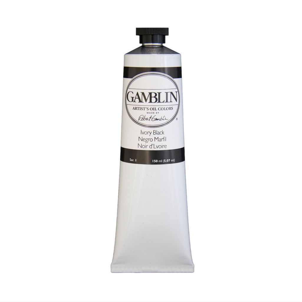 Gamblin Artists' Oil Colour - Tube of 150 ML - Ivory Black (360)