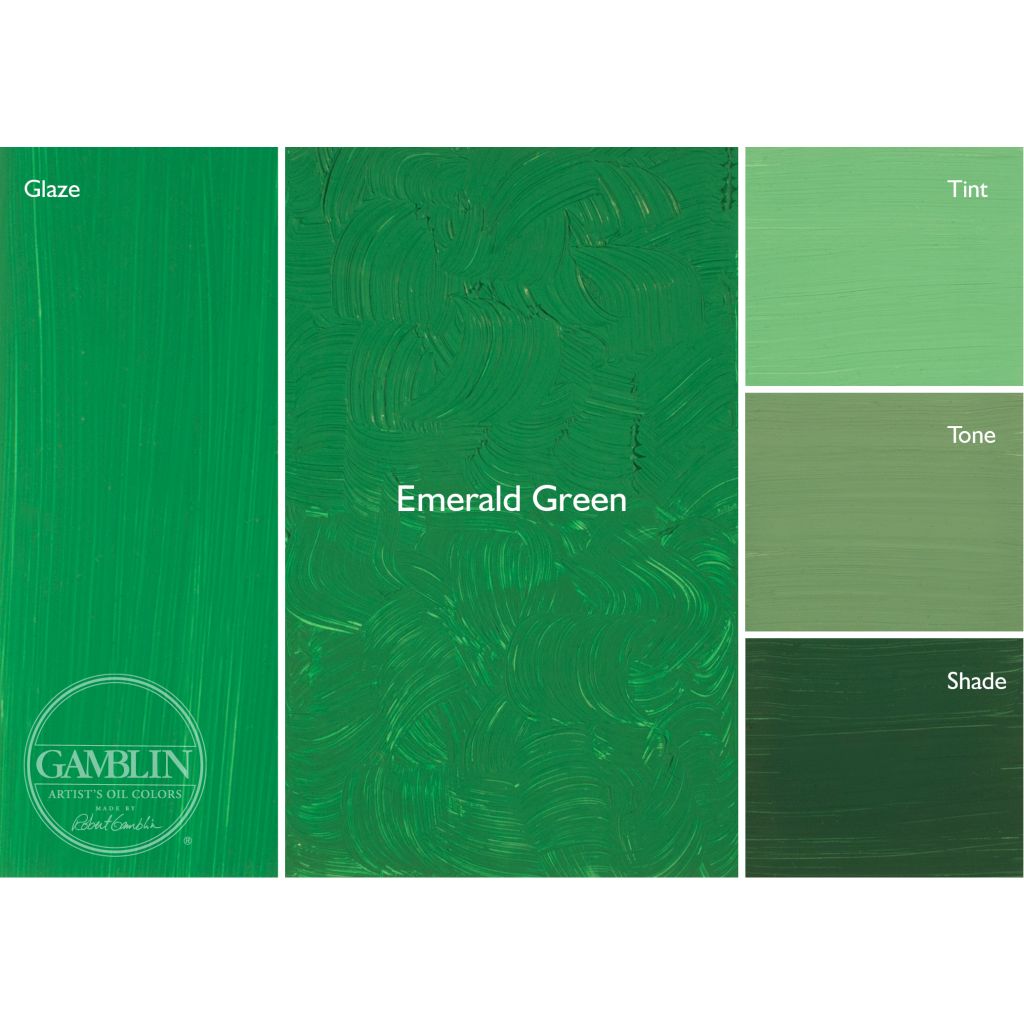 Gamblin Artists' Oil Colour - Tube of 37 ML - Emerald Green (270)