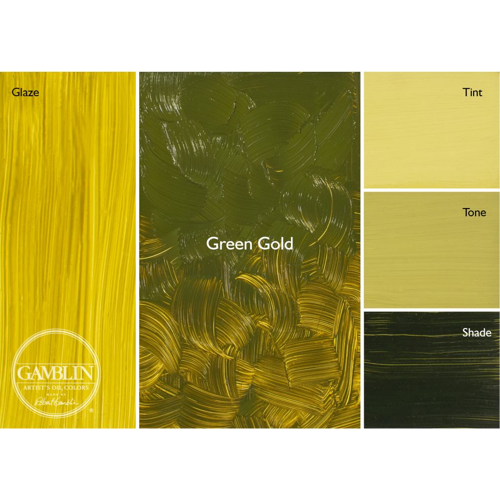 Gamblin Artists' Oil Colour - Tube of 37 ML - Green Gold (290)