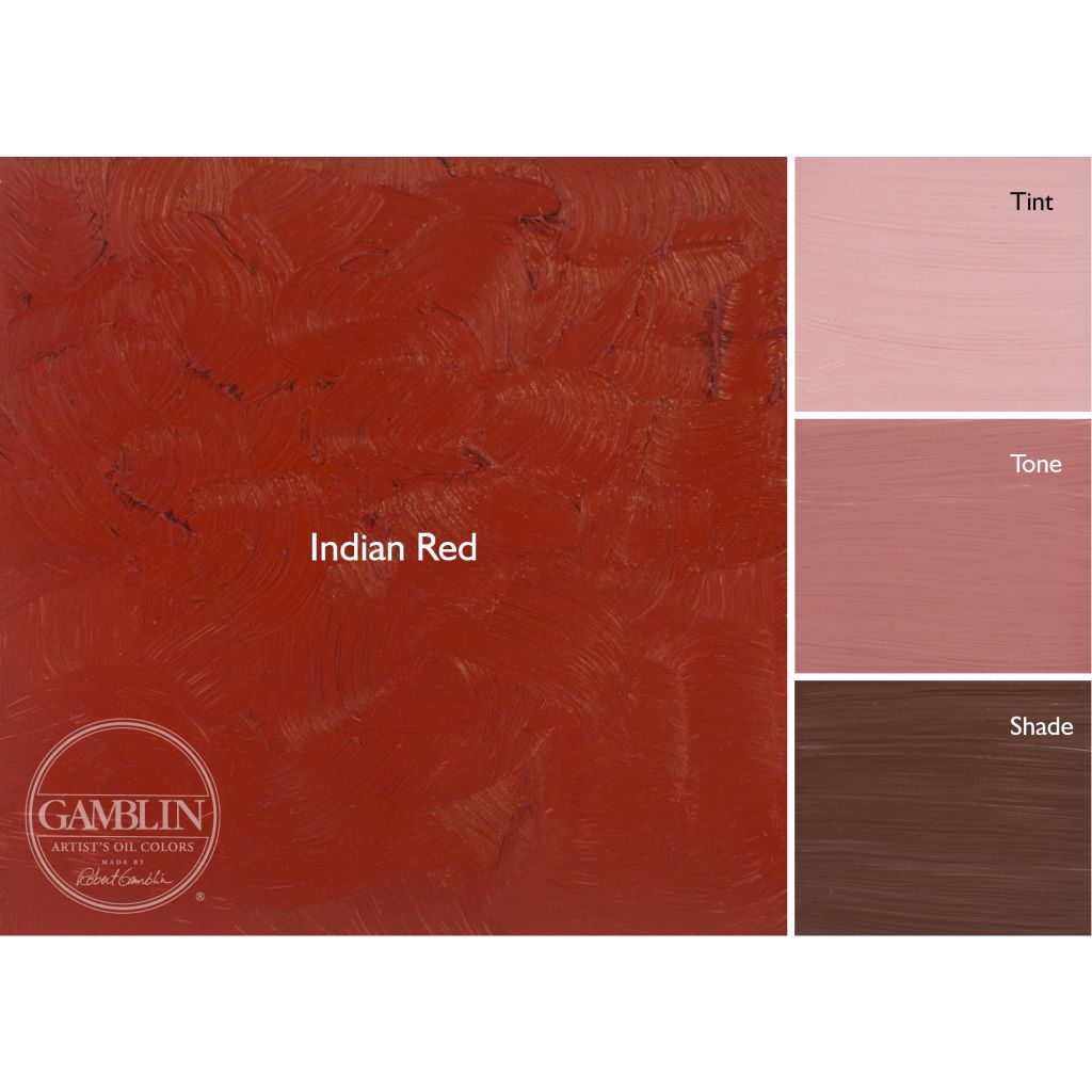 Gamblin Artists' Oil Colour - Tube of 37 ML - Indian Red (330)