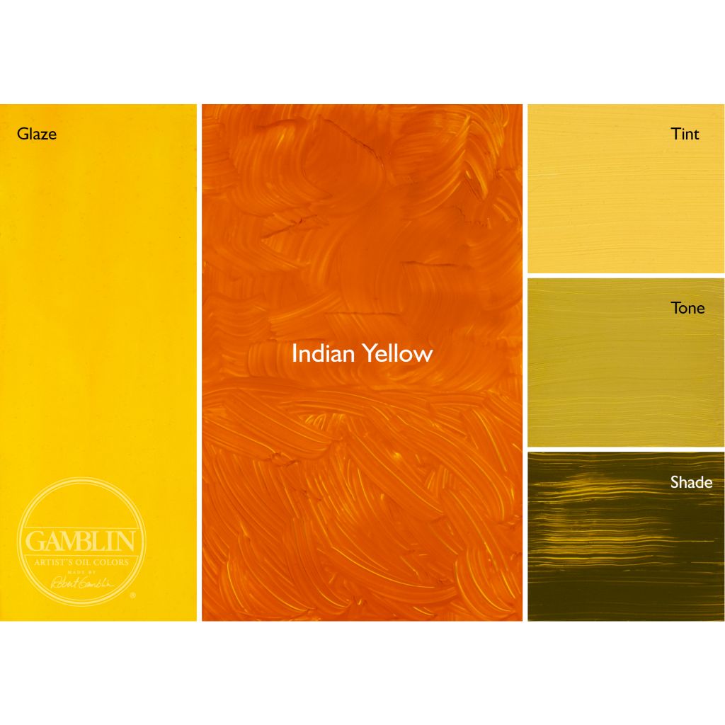 Gamblin Artists' Oil Colour - Tube of 37 ML - Indian Yellow (350)