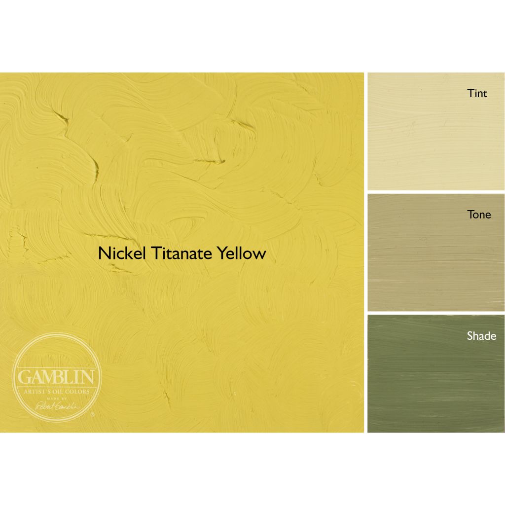 Gamblin Artists' Oil Colour - Tube of 150 ML - Nickel Titanate Yellow (480)