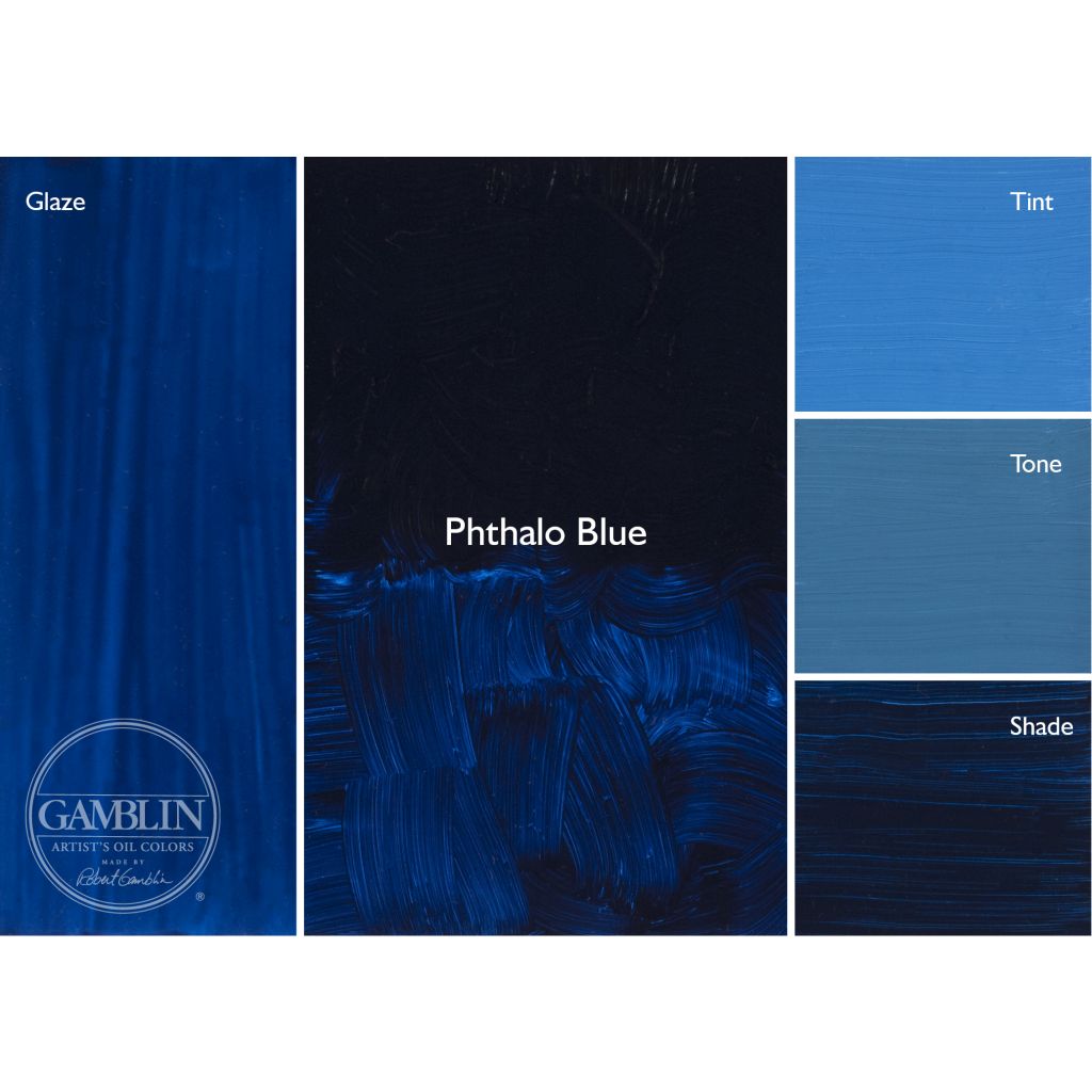 Gamblin Artists' Oil Colour - Tube of 37 ML - Phthalo Blue (530)