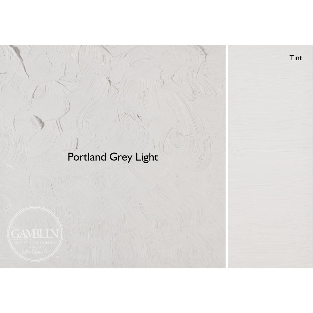 Gamblin Artists' Oil Colour - Tube of 37 ML - Portland Grey Light (551)