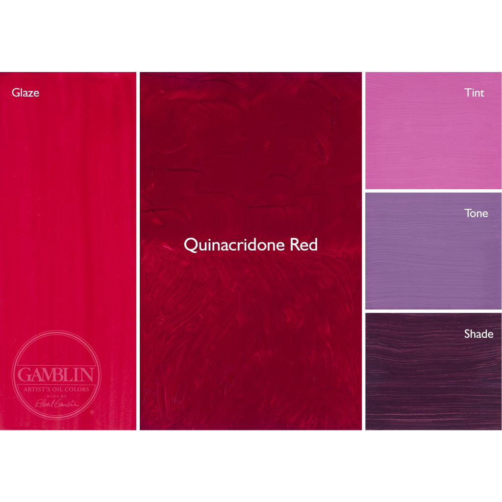 Gamblin Artists' Oil Colour - Tube of 37 ML - Quinacridone Red (590)