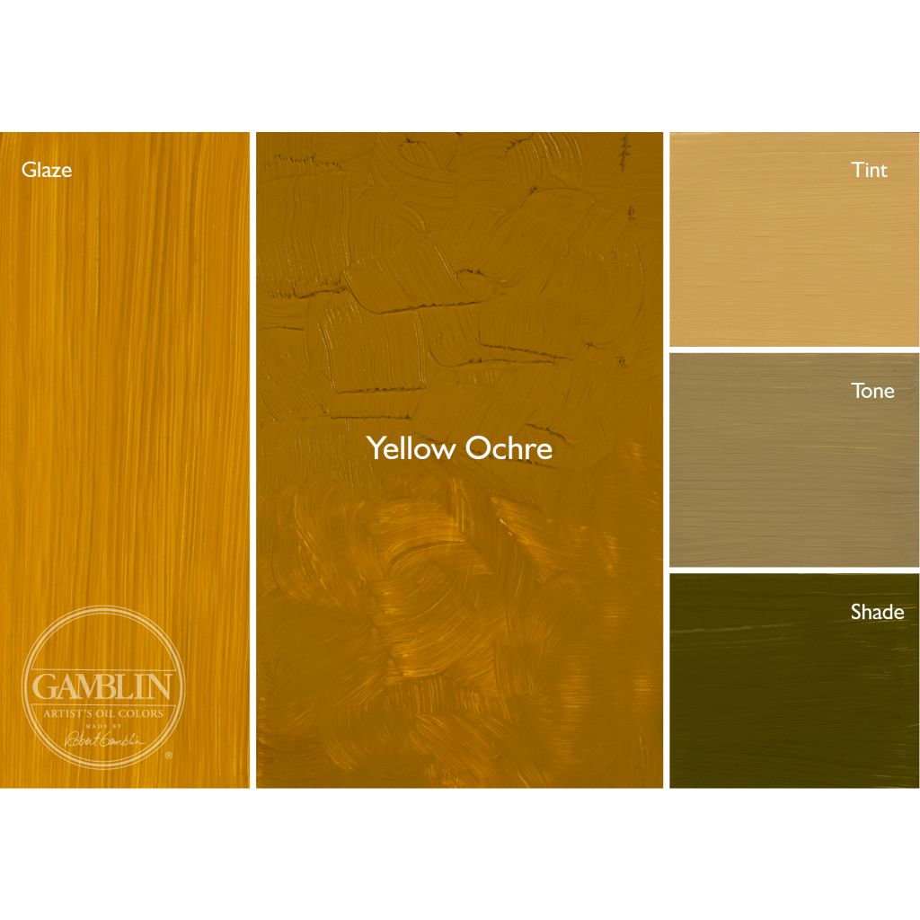 Gamblin Artists' Oil Colour - Tube of 37 ML - Yellow Ochre (780)