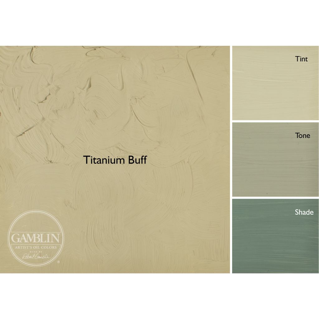 Gamblin Artists' Oil Colour - Tube of 37 ML - Titanium Buff (815)