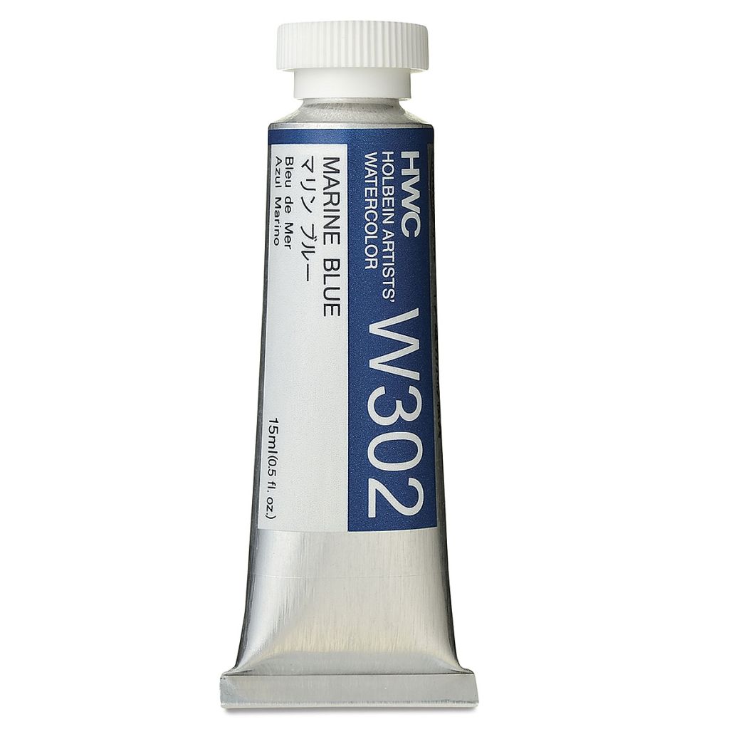 Holbein Artists' Watercolour - Tube of 15 ML - Marine Blue (302)