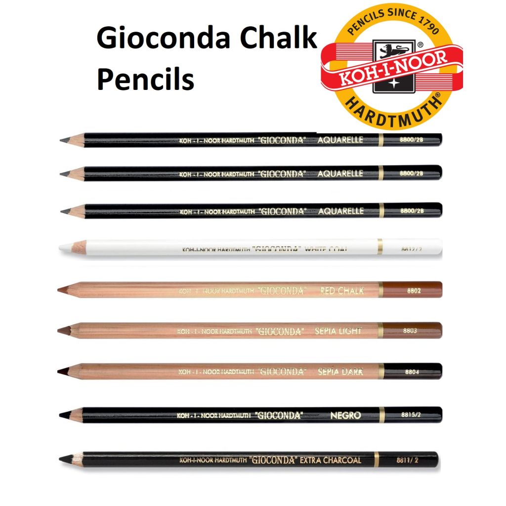 Koh-I-Noor GIOCONDA 8114 Crayons pastels durs pour l`Artiste (Lot de 24