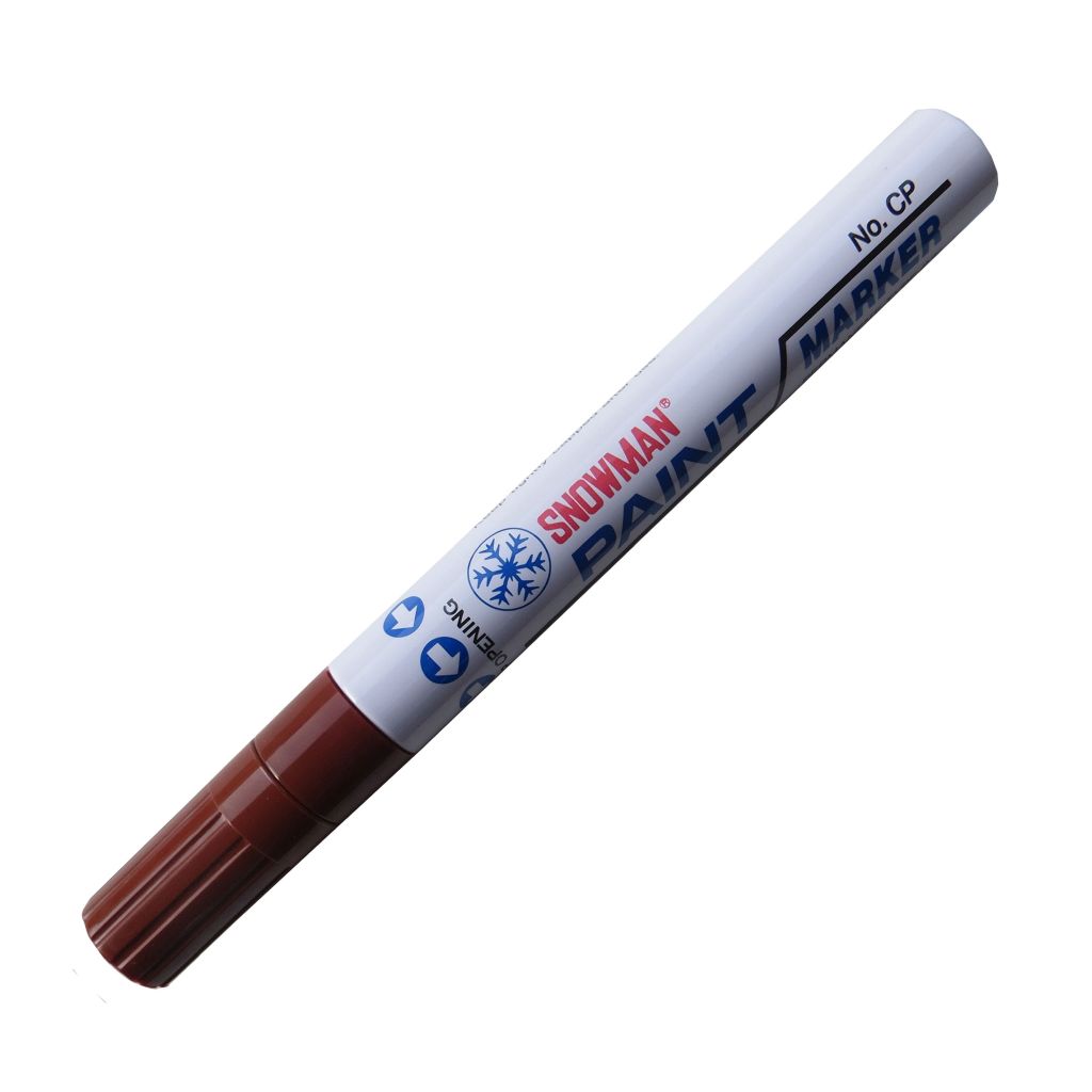 Snowman Oil Based Paint Marker - Brown - Medium Tip