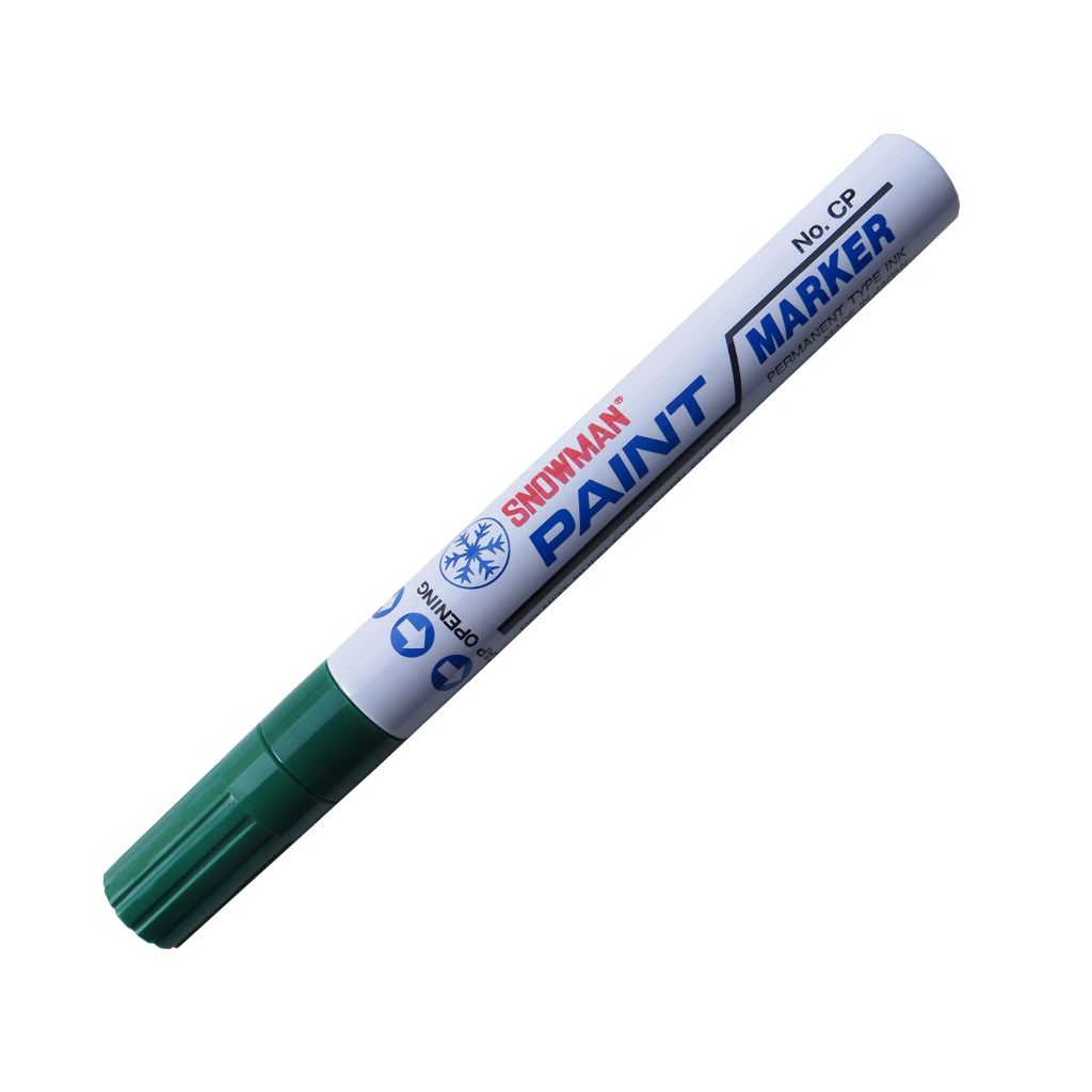 Snowman Oil Based Paint Marker - Dark Green - Medium Tip