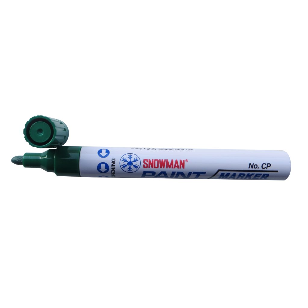 Snowman Oil Based Paint Marker - Dark Green - Medium Tip