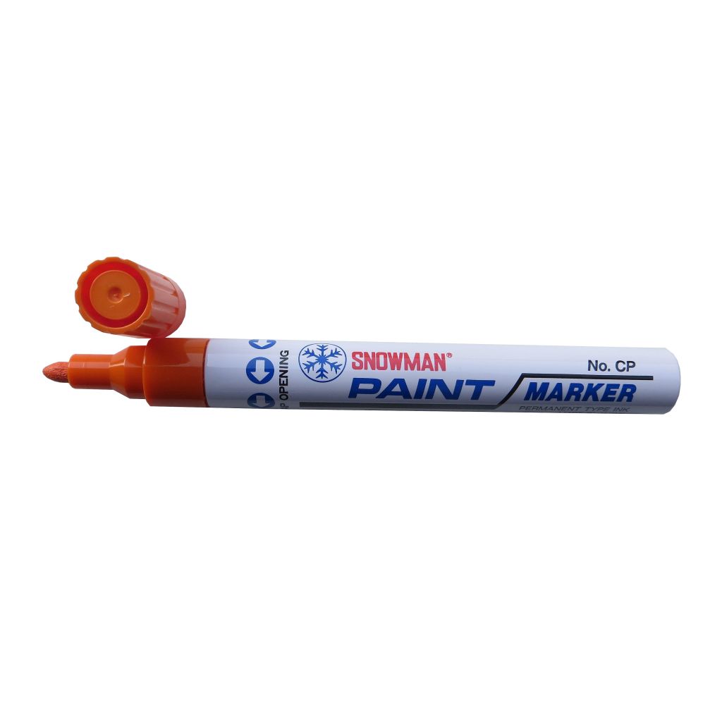 Snowman Oil Based Paint Marker - Orange - Medium Tip