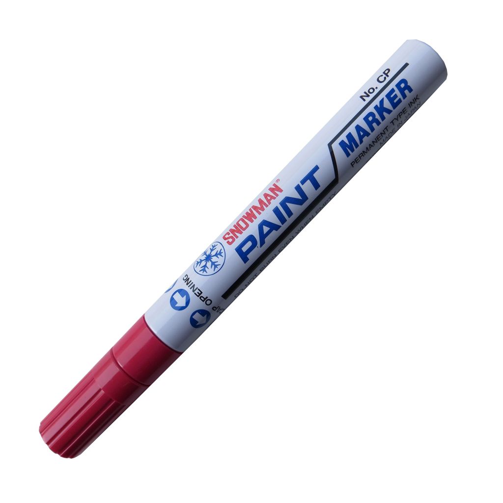 Snowman Oil Based Paint Marker - Red - Medium Tip