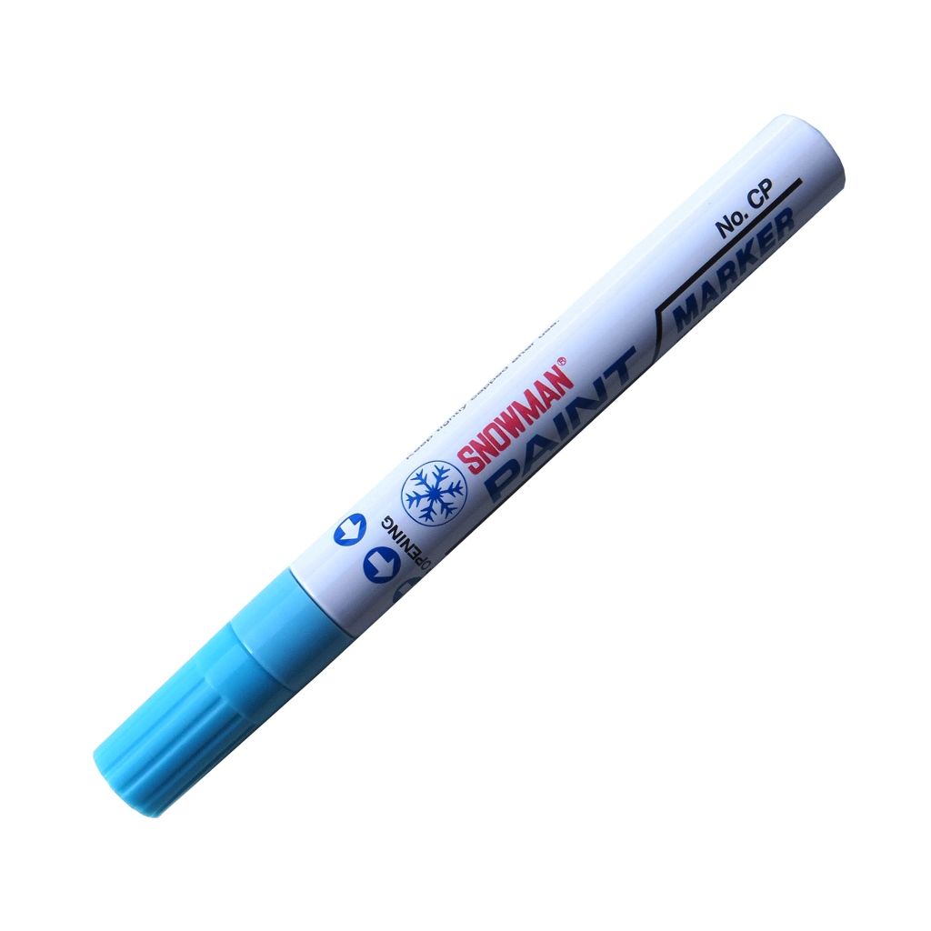 Snowman Oil Based Paint Marker - Sky Blue - Medium Tip