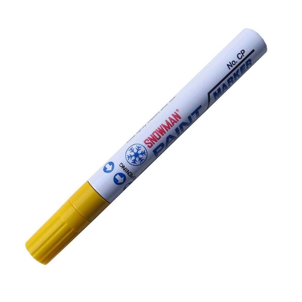 Snowman Oil Based Paint Marker - Yellow - Medium Tip