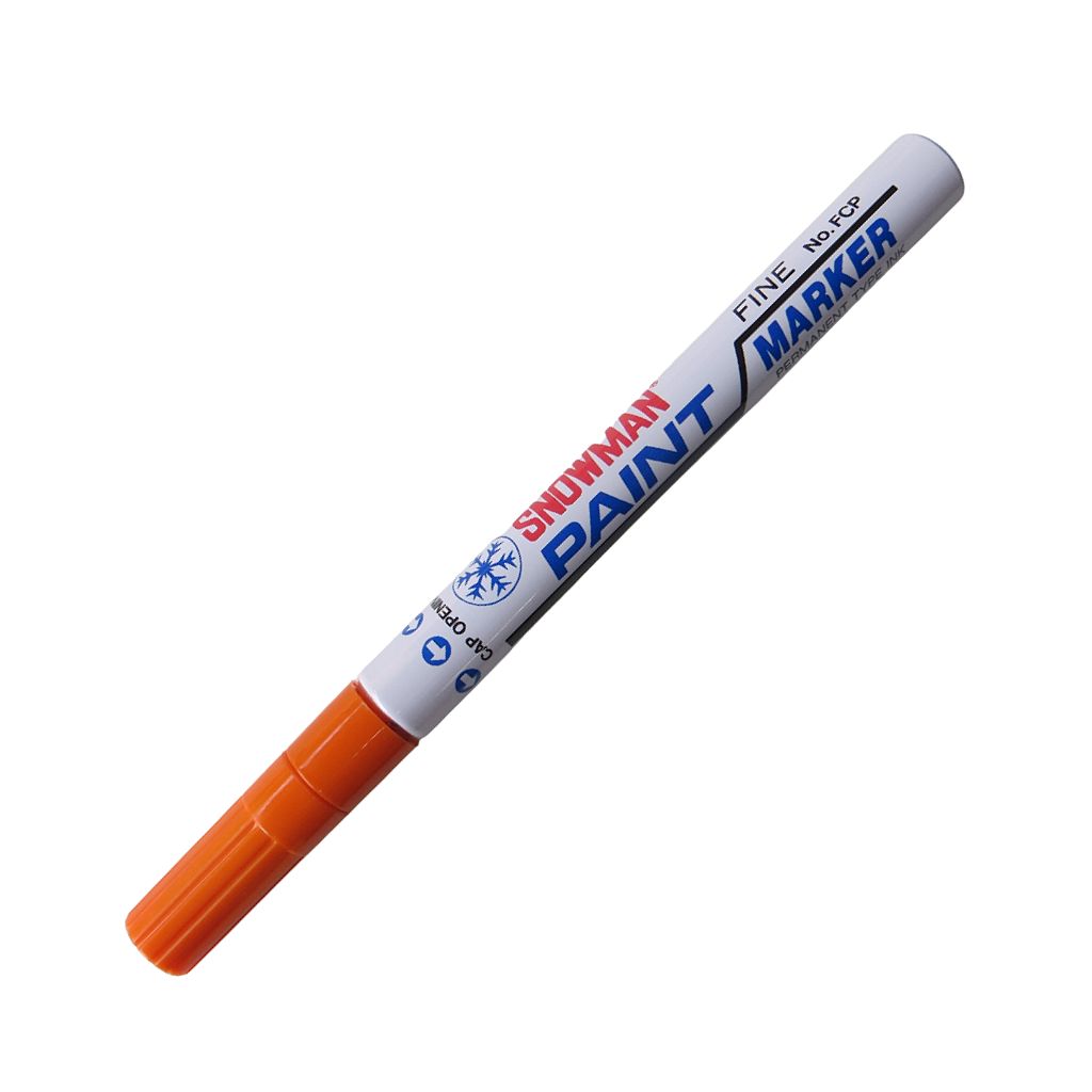 Snowman Oil Based Paint Marker - Orange - Fine Tip