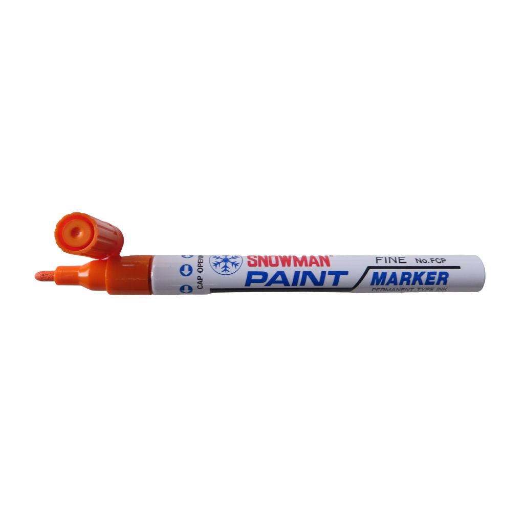 Snowman Oil Based Paint Marker - Orange - Fine Tip