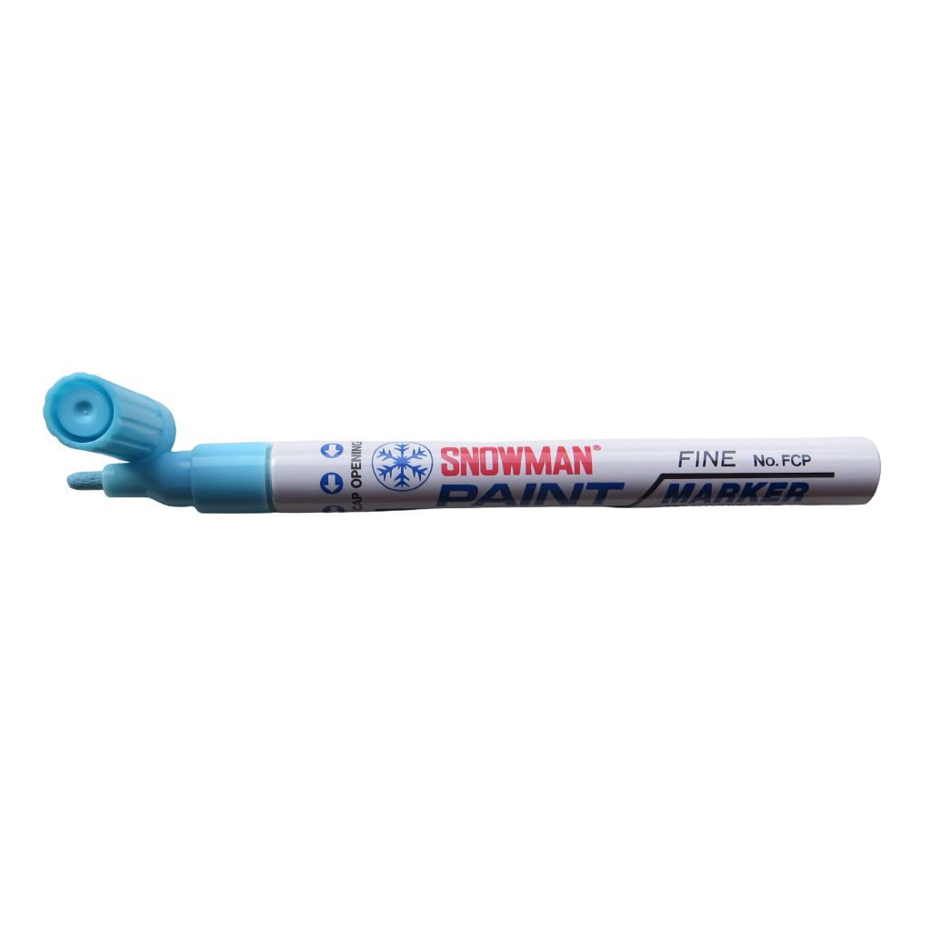 Snowman Oil Based Paint Marker - Sky Blue - Fine Tip