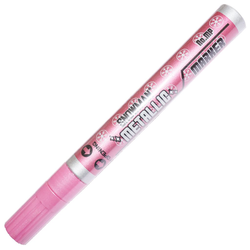 Snowman Oil Based Paint Marker - Metallic Pink - Medium Tip