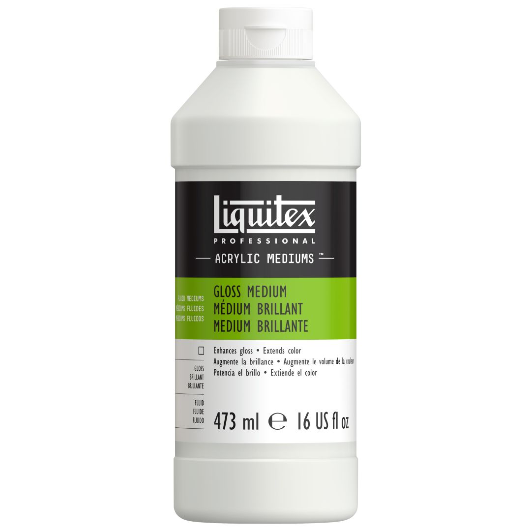 Liquitex Fluid Mediums - Professional Gloss Medium - Bottle of 473 ML