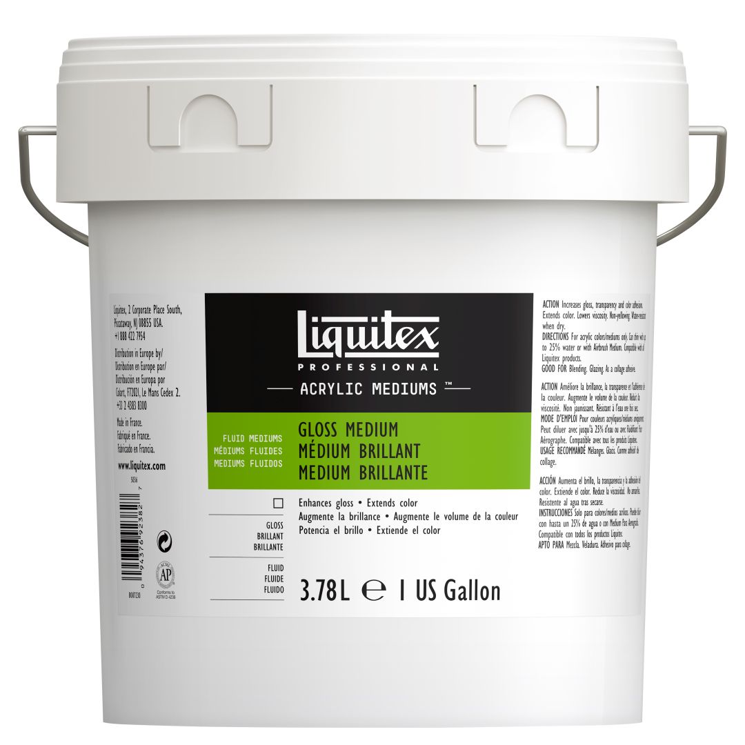 Liquitex Fluid Mediums - Professional Gloss Medium - Bottle of 3.78 L