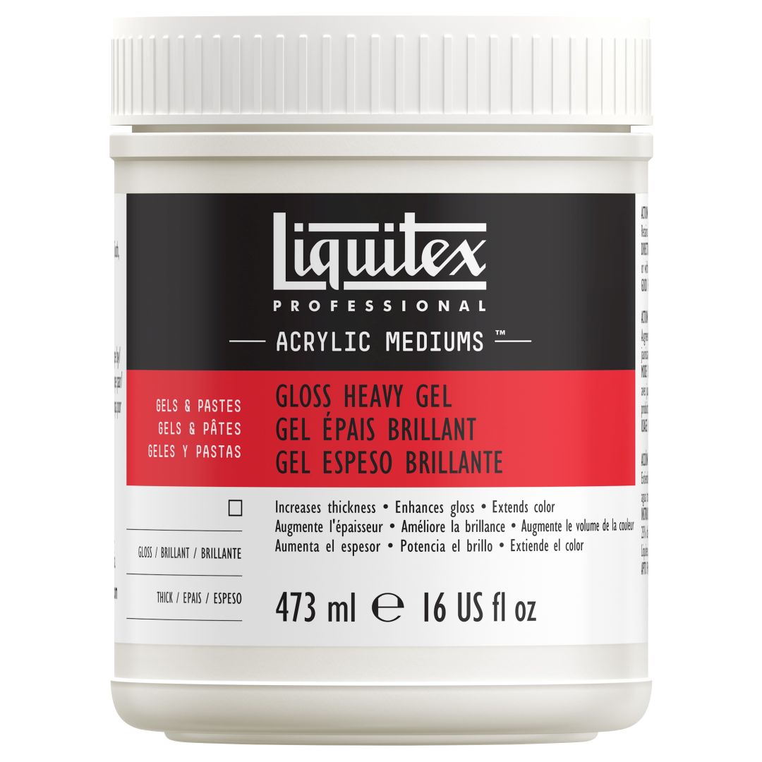 Liquitex Gels & Pastes - Professional Gloss Heavy Gel - Jar of 473 ML