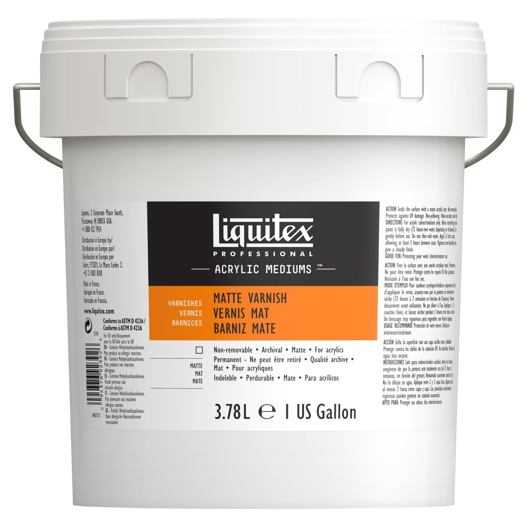 Liquitex Varnish - Professional Matte Varnish - Bottle of 3.78 L