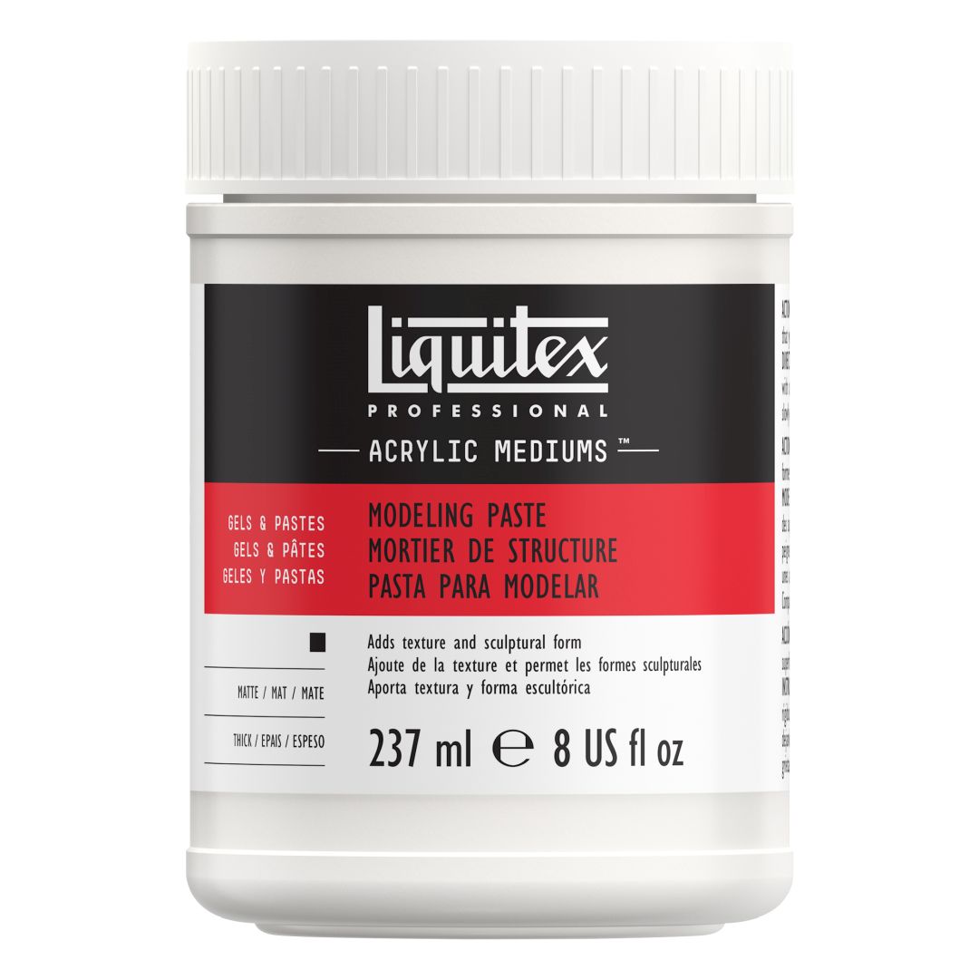 Liquitex Gels & Pastes - Professional Modeling Paste - Jar of 237 ML