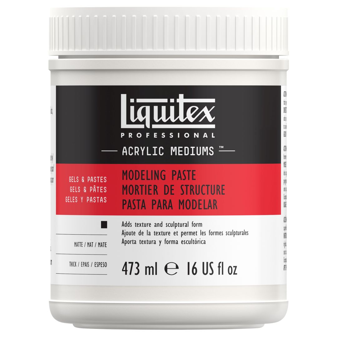 Liquitex Gels & Pastes - Professional Modeling Paste - Jar of 473 ML