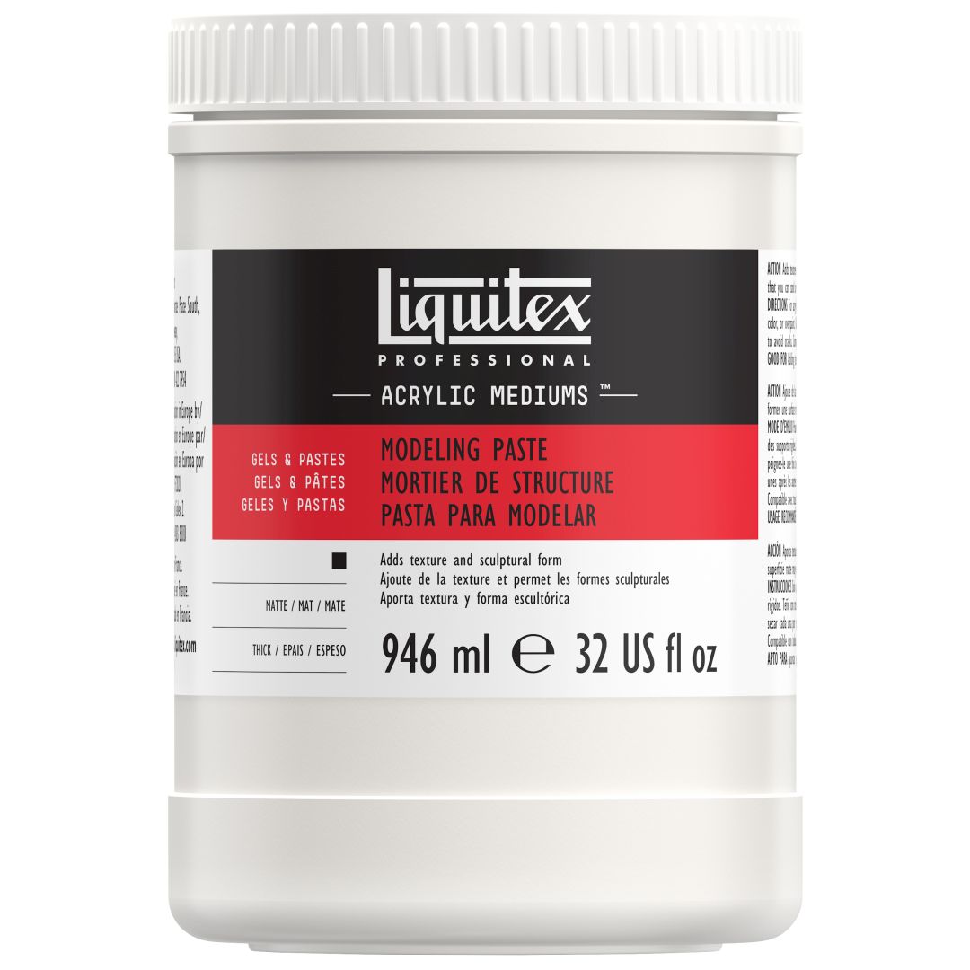 Liquitex Gels & Pastes - Professional Modeling Paste - Jar of 946 ML