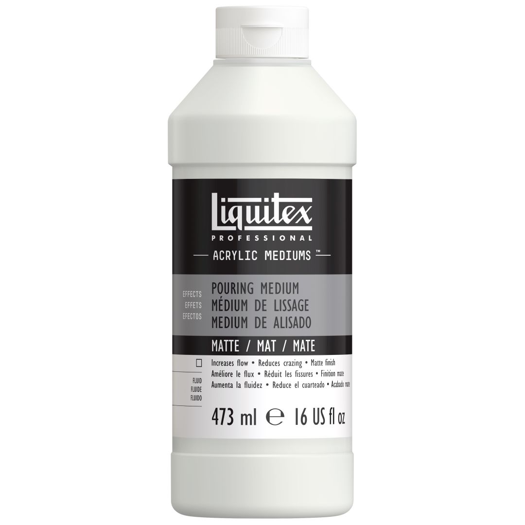 Liquitex Effects - Professional Matte Pouring Medium - Bottle of 473 ML