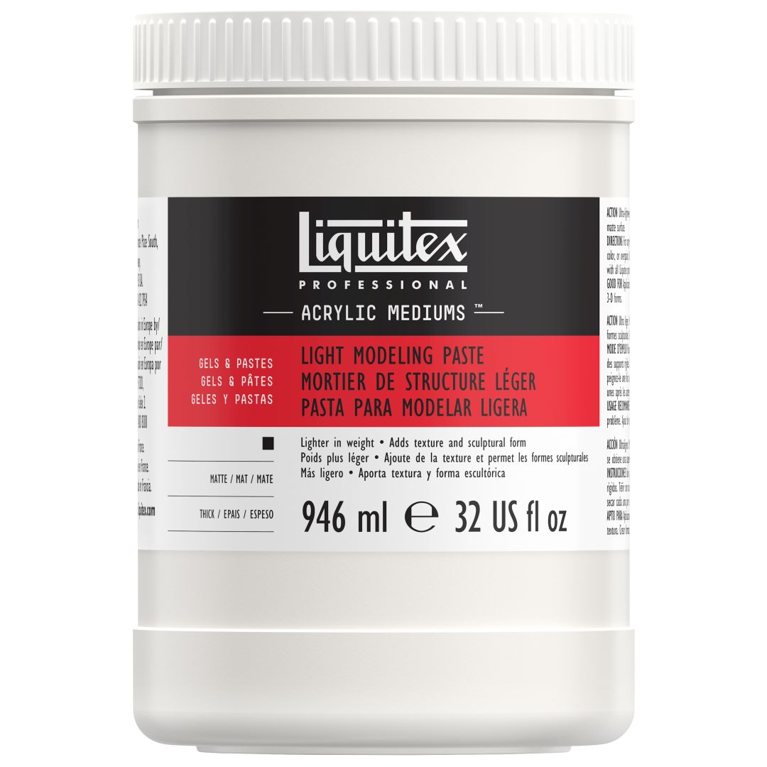 Liquitex Gels & Pastes - Professional Light Modeling Paste - Jar of 946 ML