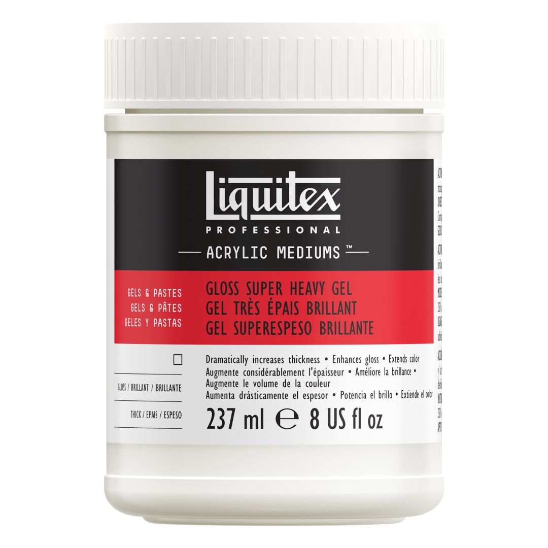 Liquitex Gels & Pastes - Professional Gloss Super Heavy Gel - Jar of 237 ML