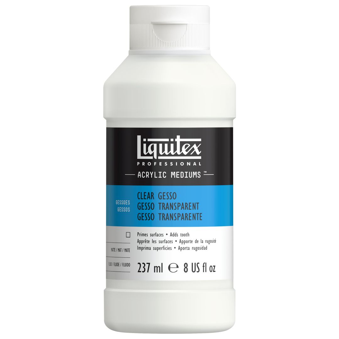 Liquitex Surface Preparation - Professional Acrylic Gesso Transparent - Bottle of 237 ML