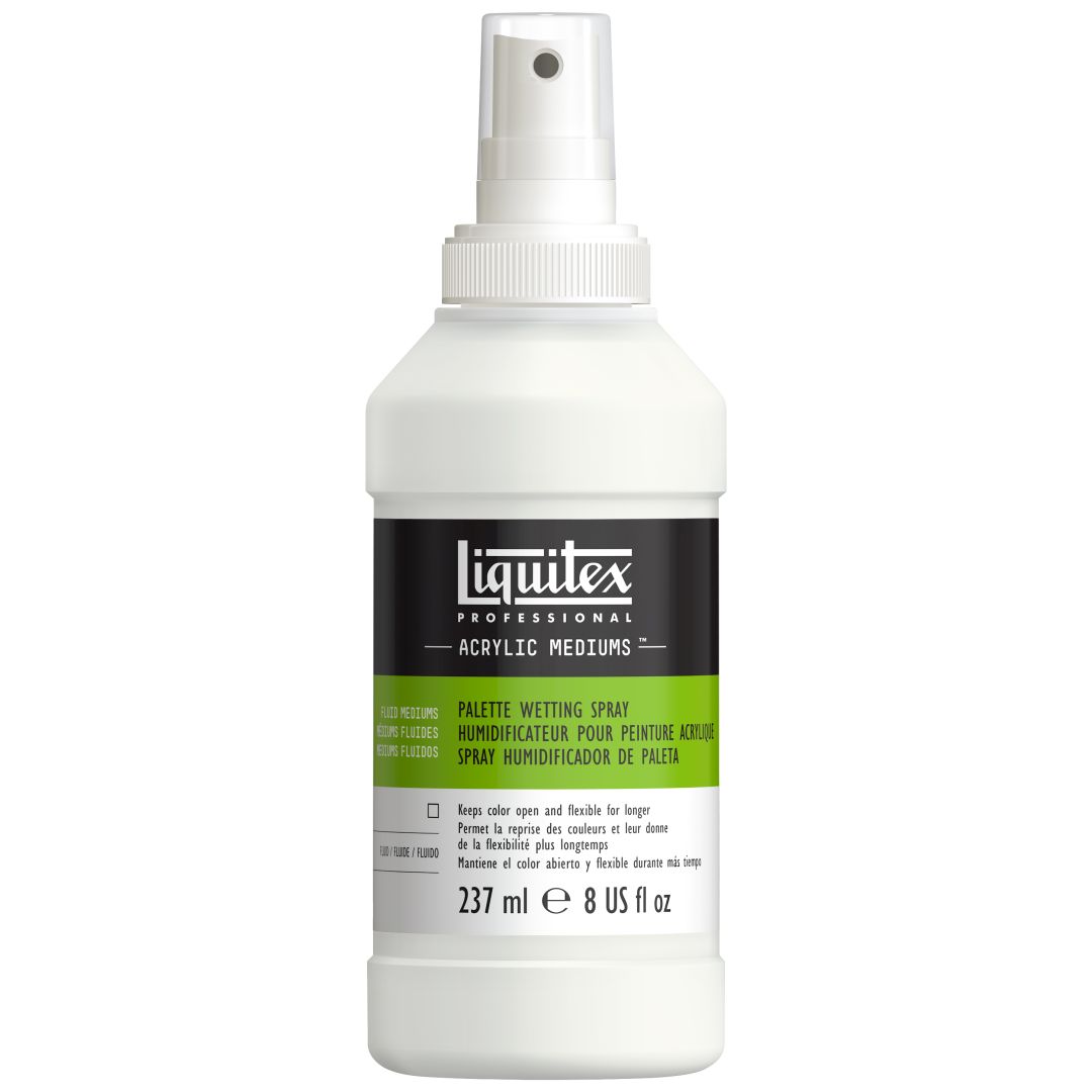 Liquitex Fluid Mediums - Professional Palette Wetting Spray - Bottle of 237 ML