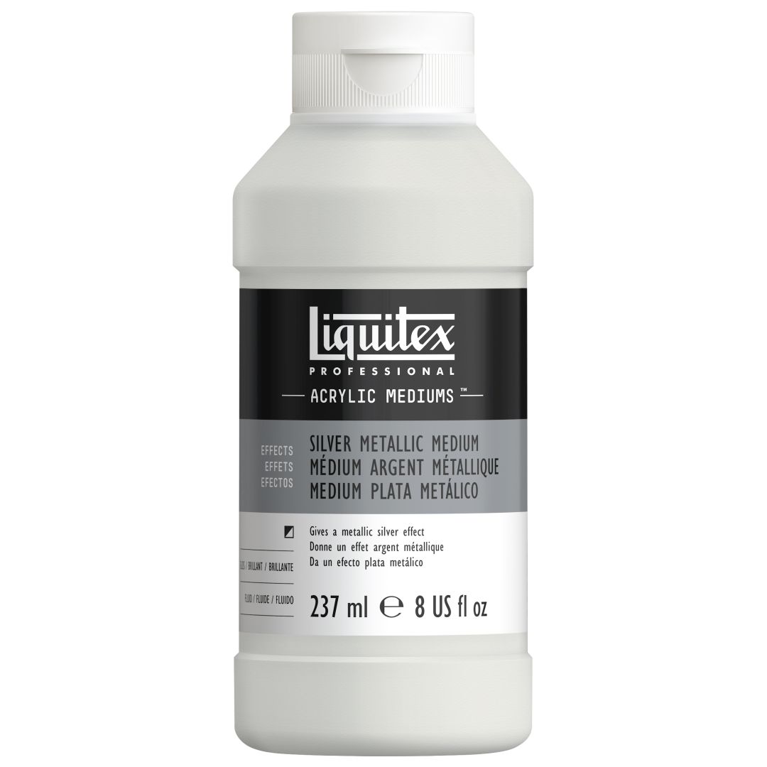 Liquitex Effects - Professional Silver Metallic Medium - Jar of 237 ML