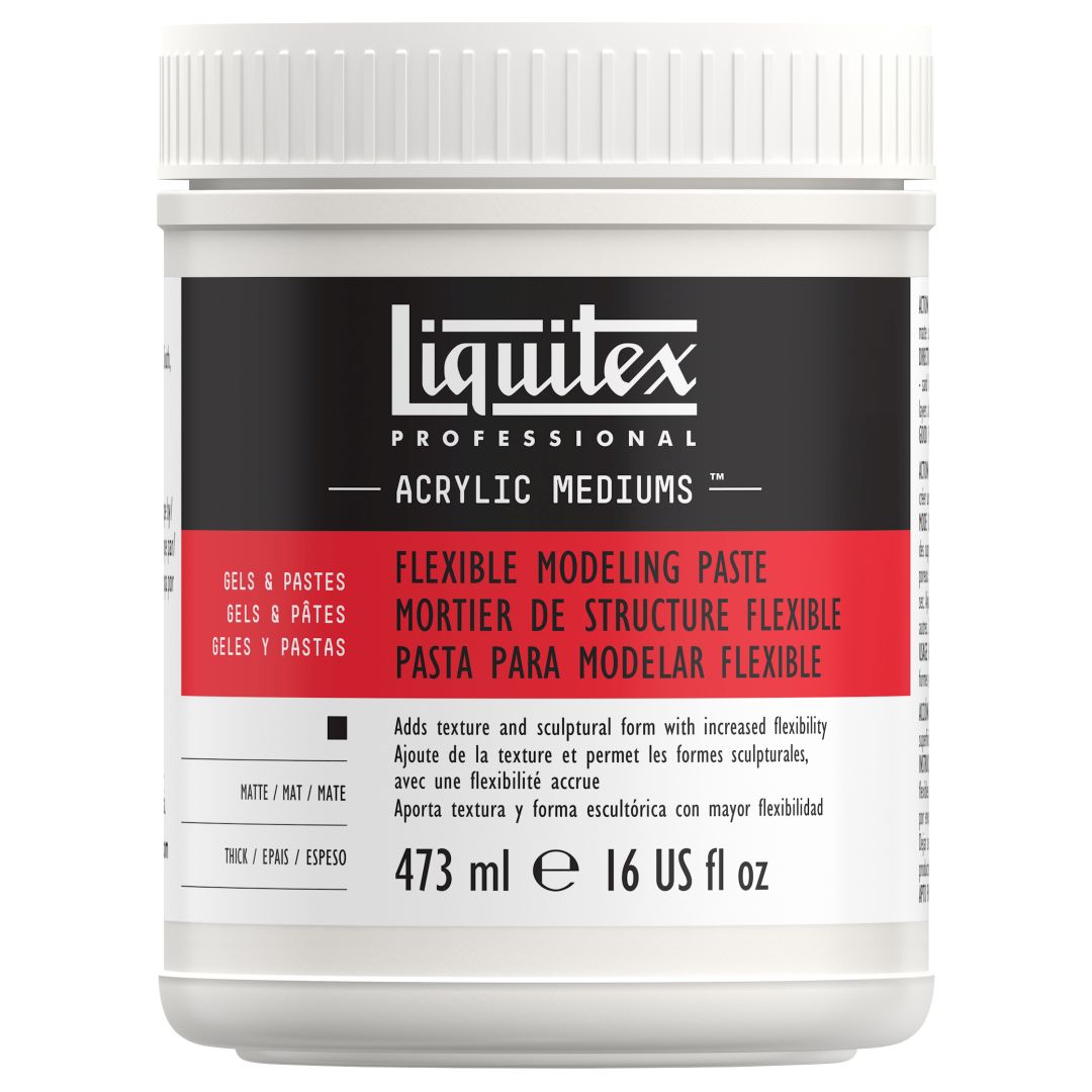 Liquitex Gels & Pastes - Professional Flexible Modeling Paste - Jar of 473 ML