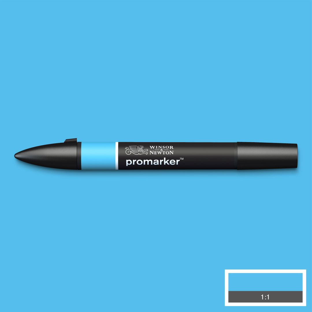 Winsor & Newton Promarker - Alcohol Based - Twin Tip Marker - Sky Blue (B137)