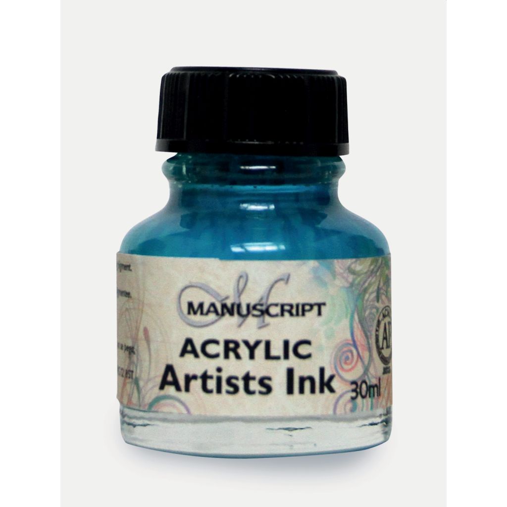 Manuscript Artists Acrylic Dip Pen Ink 30 ML - Turquoise