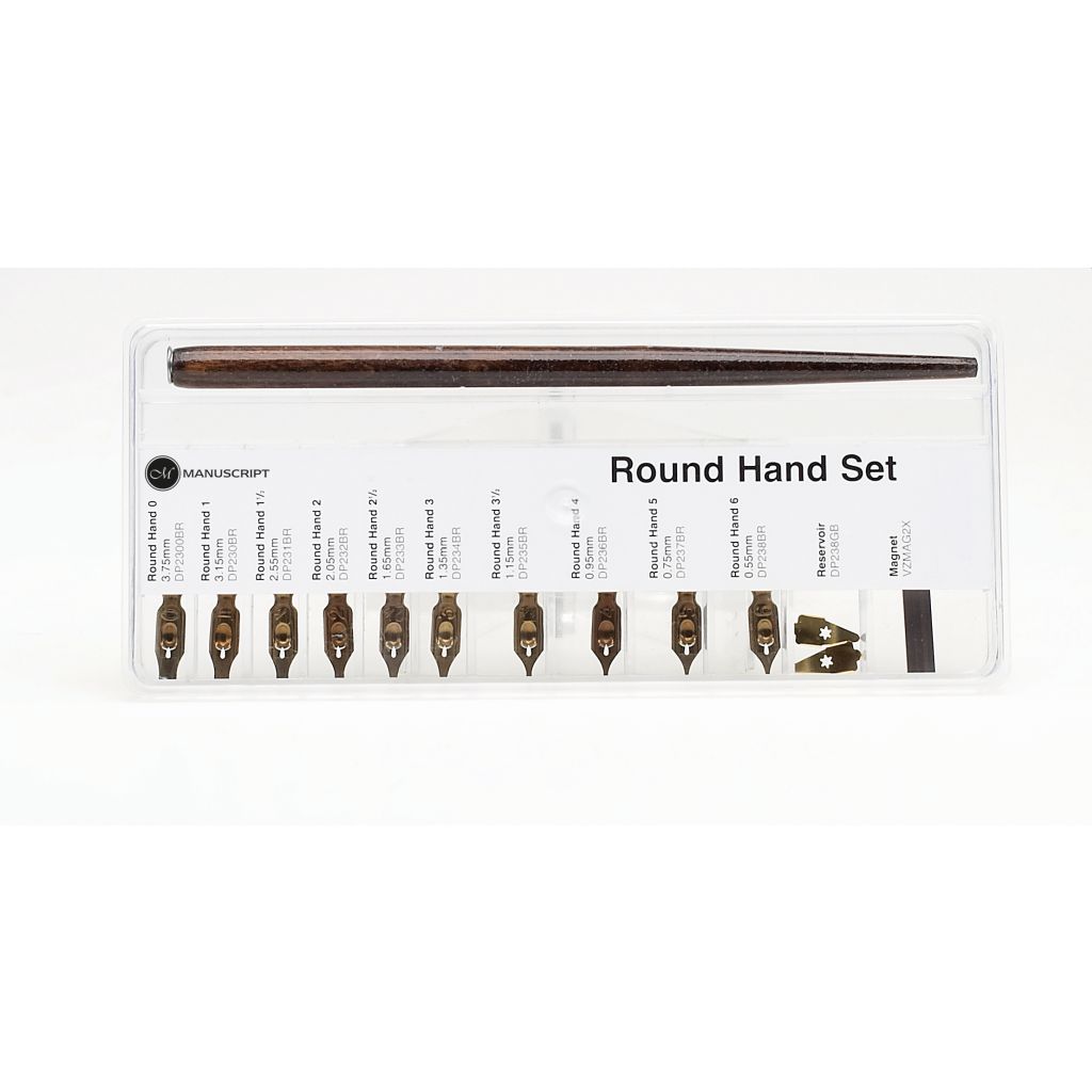 Manuscript Leonardt Dip Nib Set - Round Hand Set in Selection Box