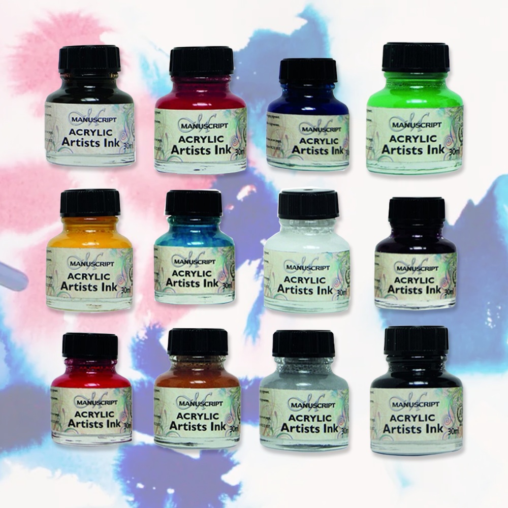 Artex Ink Manuscript Artists Acrylic Dip Pen Ink | Art Lounge