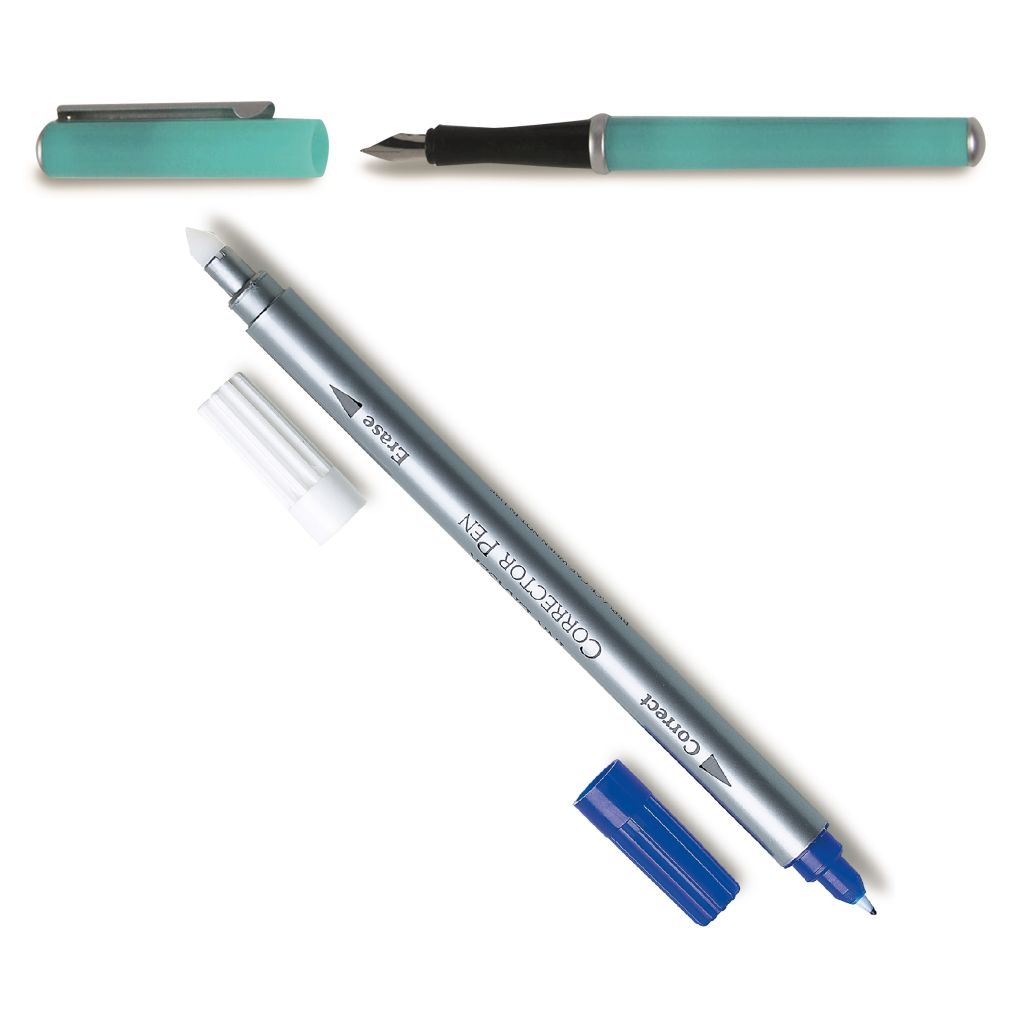 Manuscript - Classic Fountain Pen + Ink Eraser Set