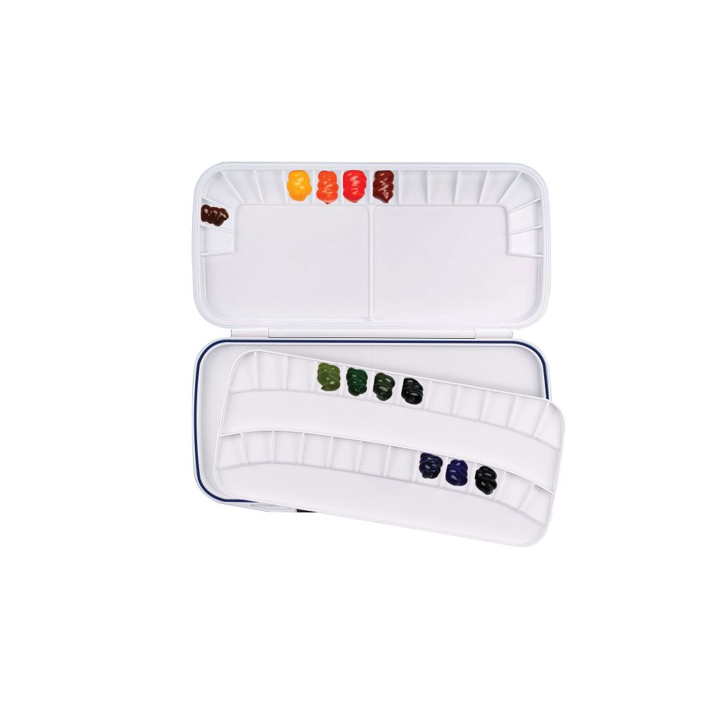 Mijello Watercolour Palettes - Double Decker Airtight Palette - 40 Wells