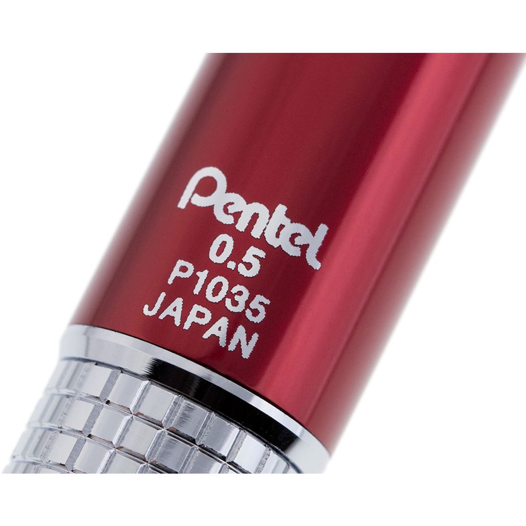 Pentel Sharp Kerry Mechanical Pencil - 0.5 mm - Red Body