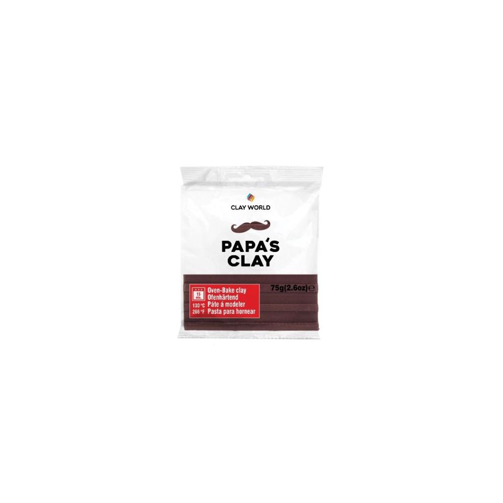 Papa's Clay - Polymer Clay 75 Grams - Chocolate Brown (33)