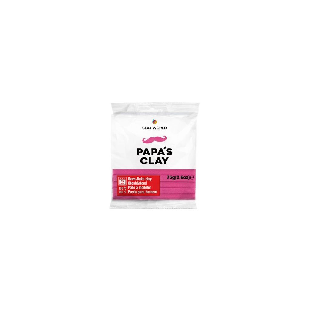 Papa's Clay - Polymer Clay 75 Grams - Fuchsia (16)